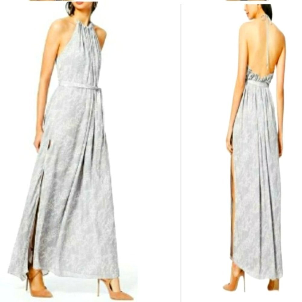 𝅺ramy BROOK SILK HALTER DRESS | OPEN BACK NEW